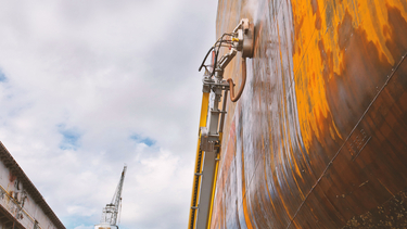 Prepare ships ideally for corrosion protection