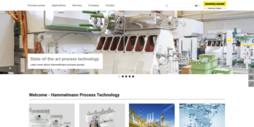 The brand new www.hammelmann-process.com is online